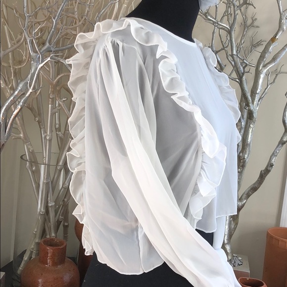 Beautiful ruffles top blouse - Picture 4 of 8